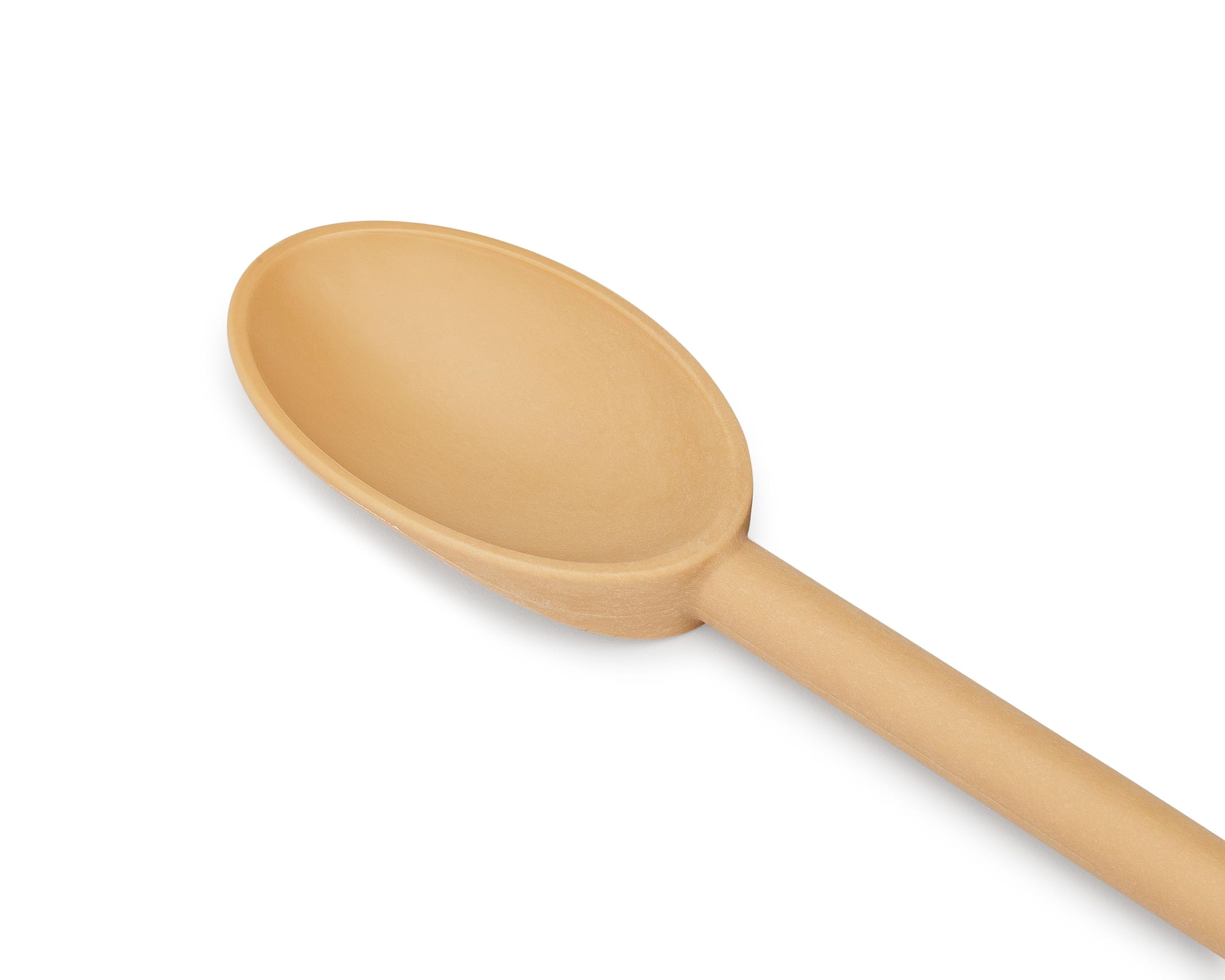Matfer Bourgeat Exoglass High Temperature Chef Spoon, Nonstick, Dishwasher Safe, 15'', Tan