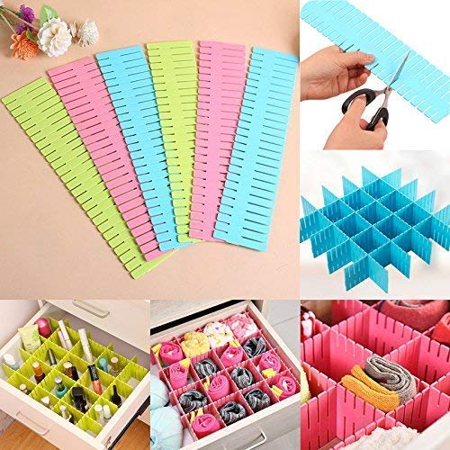 Spiritual House Adjustable Plastic Drawer Divider Partition (6)