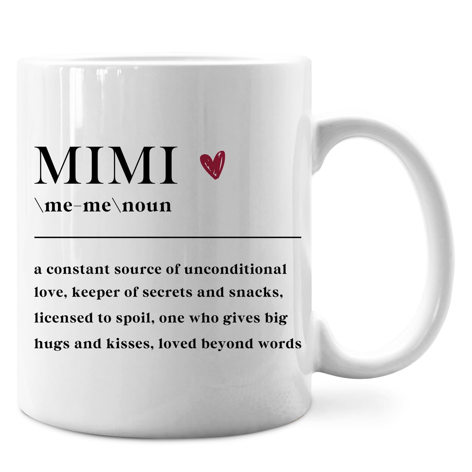 IWXYI Grandma Mimi Definition Mug  Ceramic Coffee Cup, 11 Ounce