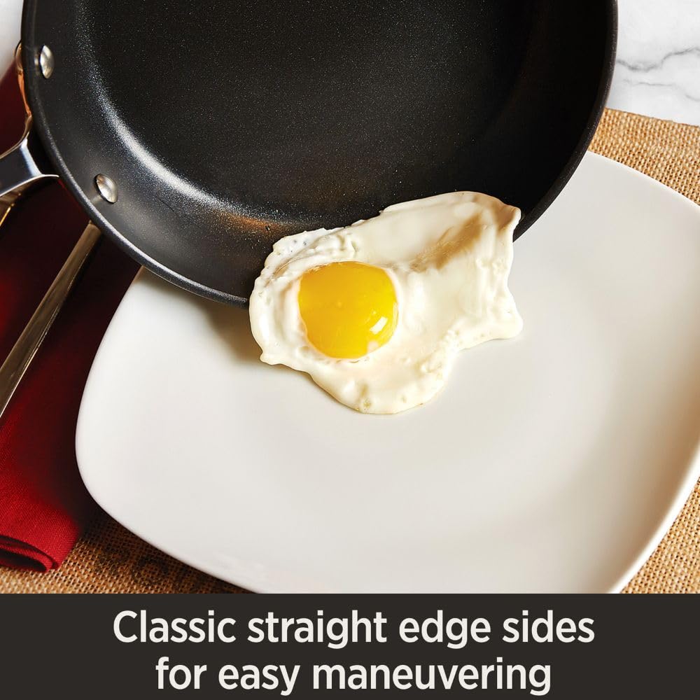 All-Clad Ha1 Hard Anodized Nonstick Everyday Pan 12 Inch Induction Oven Broiler Safe 500F, Lid Safe 350F Pots And Pans, Cookware