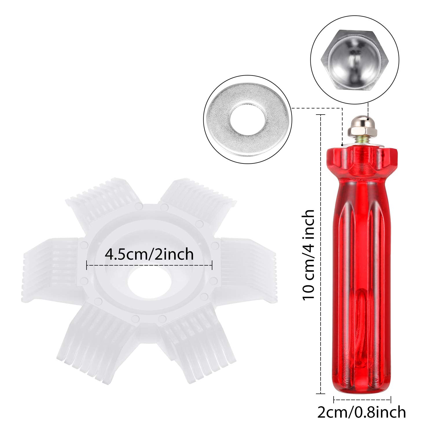 4 Pieces Air Conditioner Condenser Fin Cleaning Brush Coil Condenser Brush AC Fin Comb Stainless Steel Air Refrigerator Fin Cleaner Whisk Brush  3 Styles