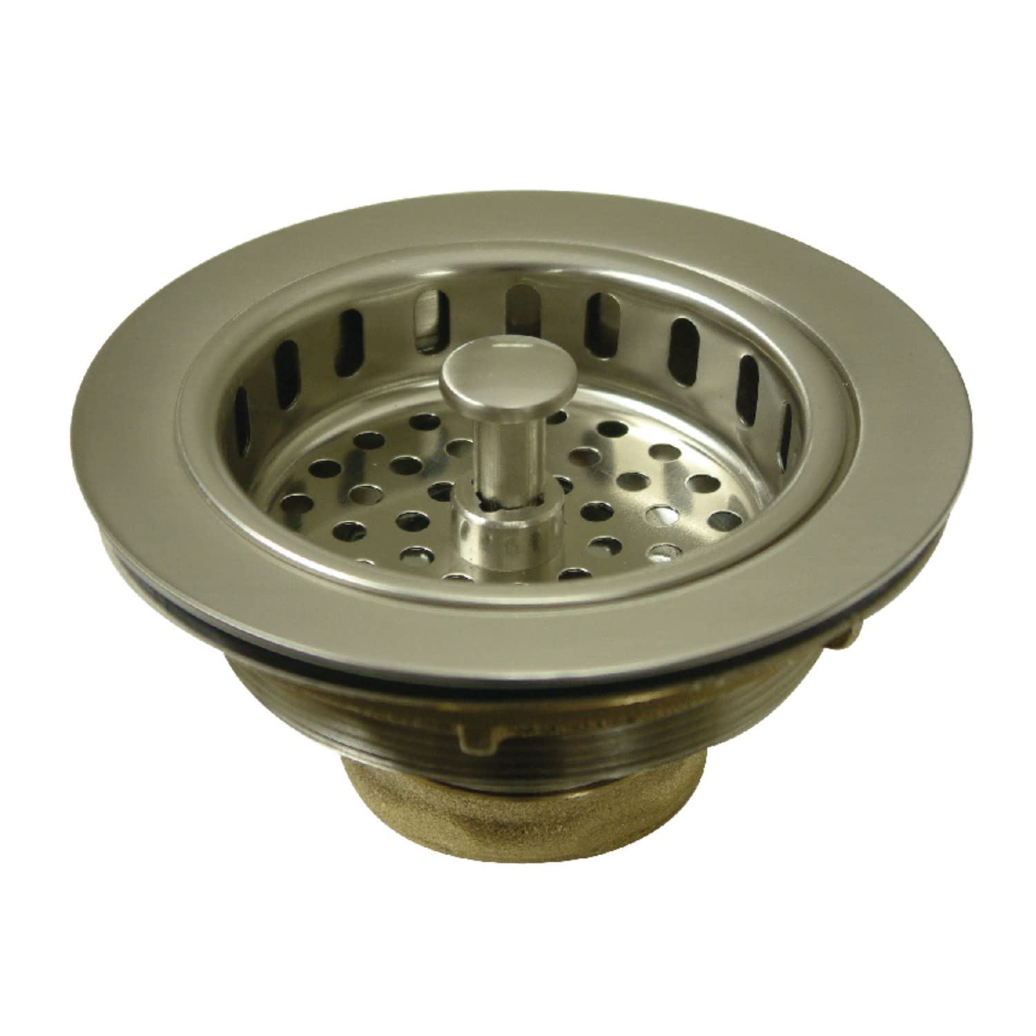 Kingston Brass KBS1008 Heavy Duty Kitchen Sink Waste Basket  Brushed Nickel