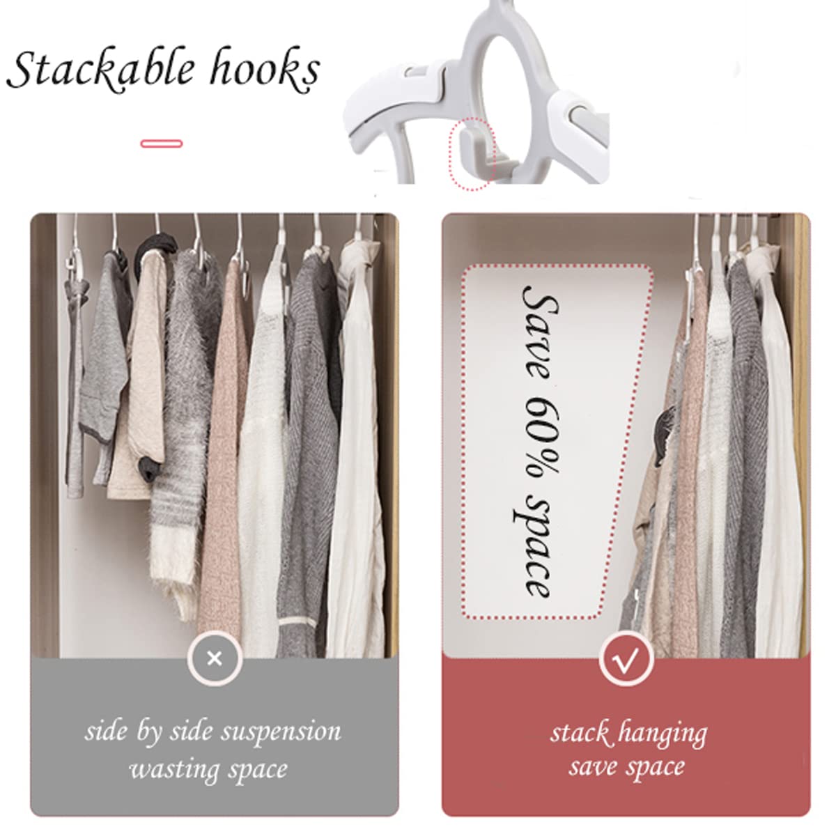 Gencuoir Baby Hangers 20 Pieces 11-14 Retractable Non-Slip Adjustable Multifunctional Children'S Hanger Baby Hangers, Baby Hange