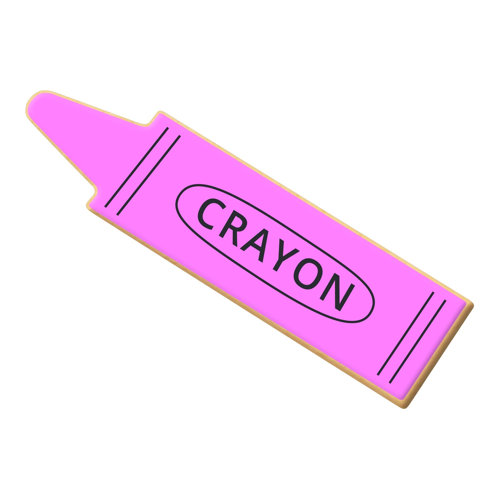 Crayon Cookie Cutter 4.25 Inch - Made In The Usa - Foose Cookie Cutters Tin Plated Steel - Crayon Cookie Mold