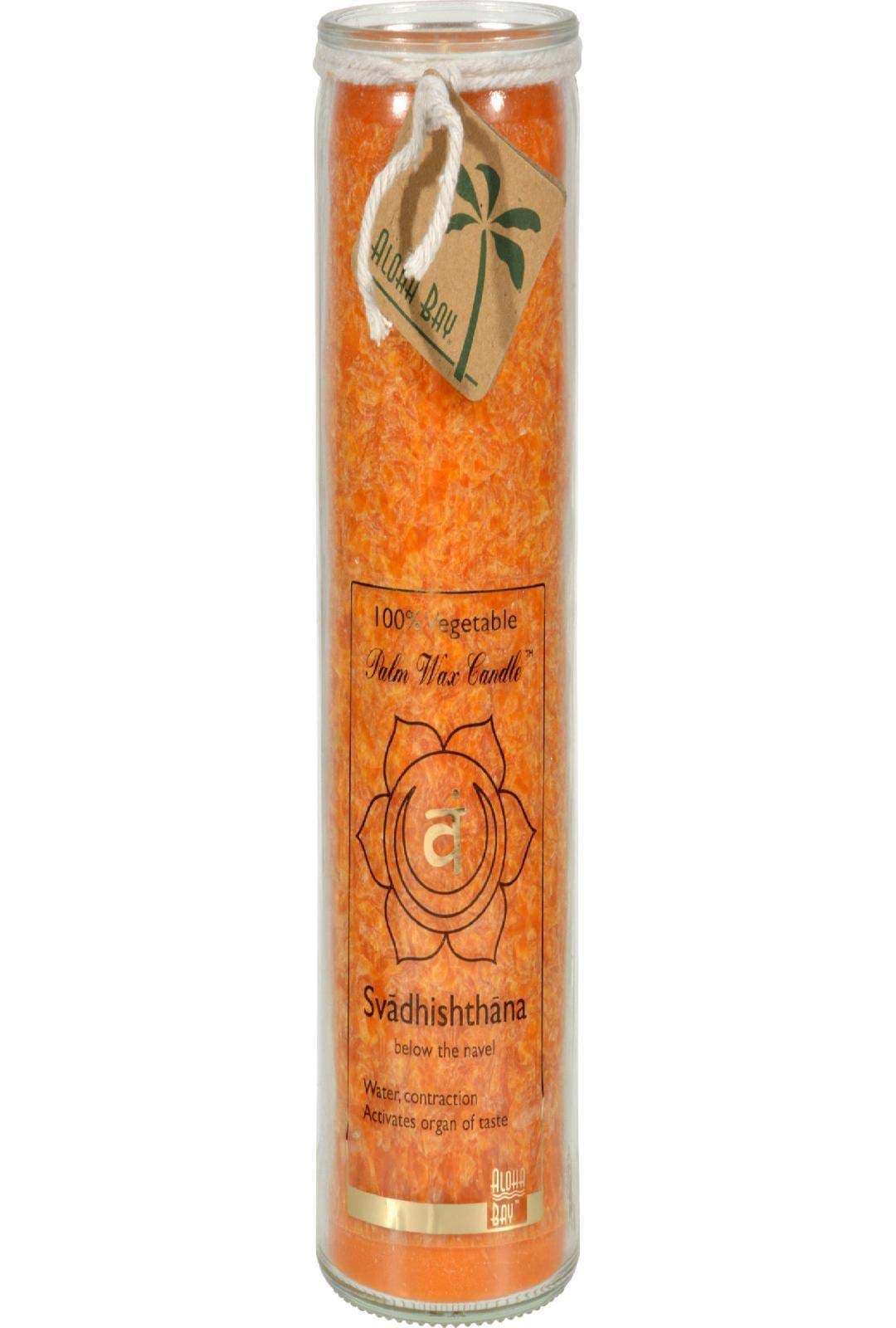 Aloha Bay Unscented Chakra Jar Candle - Orange 1 Unit