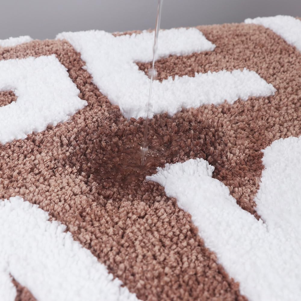 Zeeinx Get Naked Bath Mat Cute Bathroom Rugs Non Slip Microfiber Bath Rugs Funny Bathroom Decor Machine Washable Coffee Bath Mat