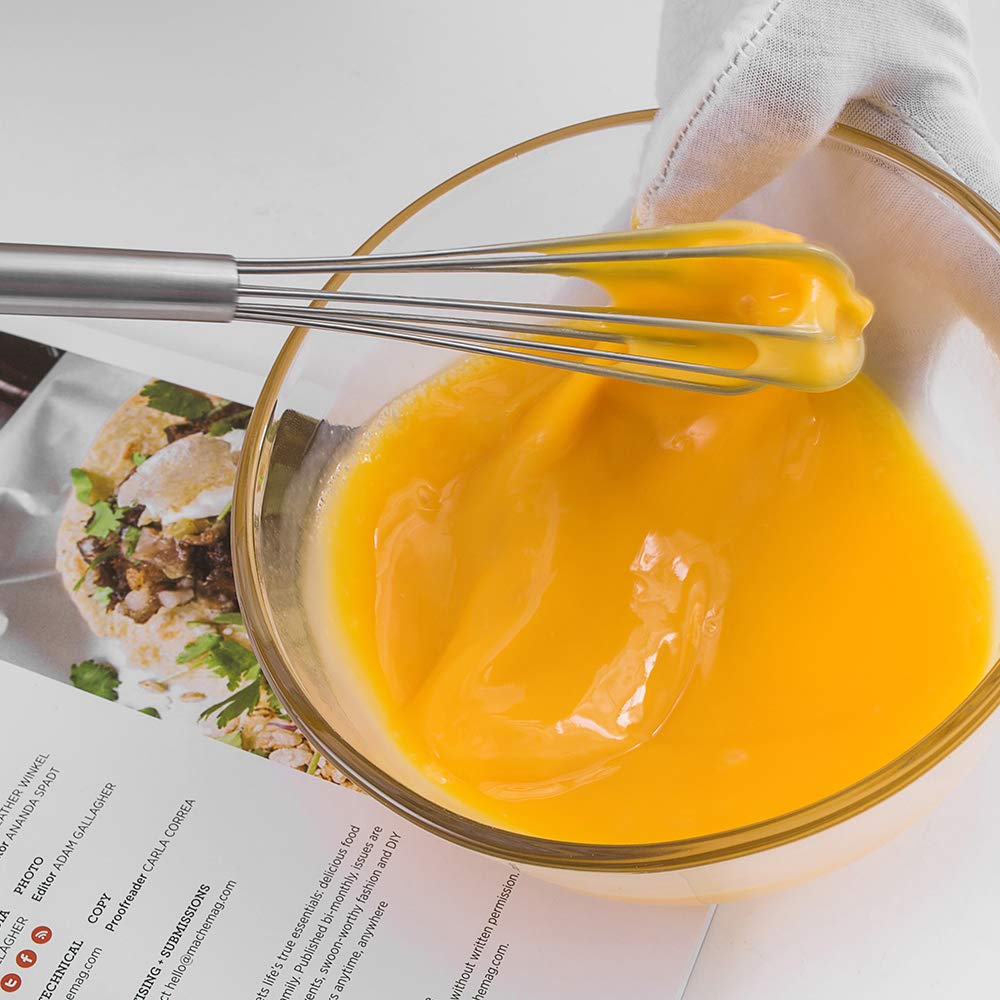 Tafond Mini Whisk, Small Whisk, Stainless Steel Skinny Whisk Egg Beater Wire Whisk For Blending, Whisking, Beating, Or Stirring,