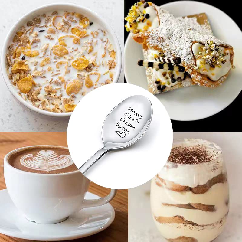 Gifts For Mom Ice Cream Spoon From Daughters Sons Mother Spoon Gift For Mom Mothers Day Birthday Gifts For Mama Spoons Engraved