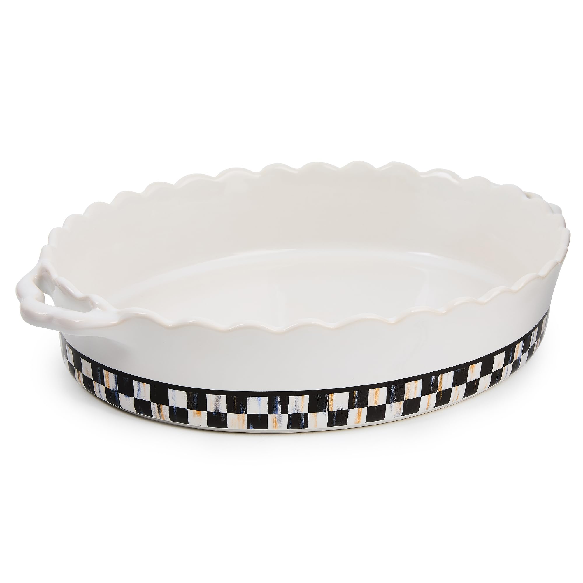MACKENZIECHILDS Everyday Oval Casserole Baker, Courtly Check