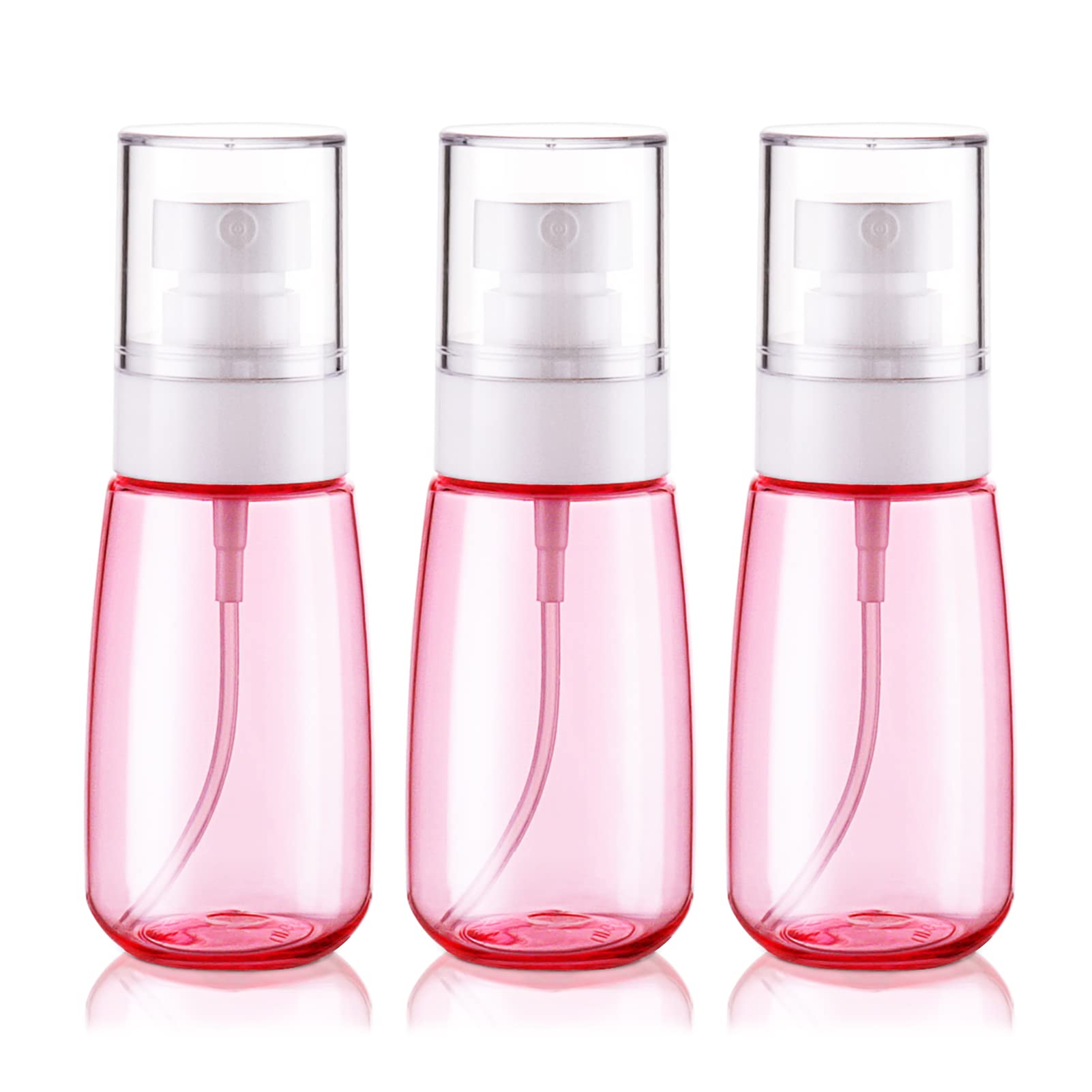 Cosywell Travel Size Spray Bottle Tsa Approved 2Oz 60Ml 3 Pack Leak Proof Fine Mist Spray Bottles Empty Plastic Refillable Mist