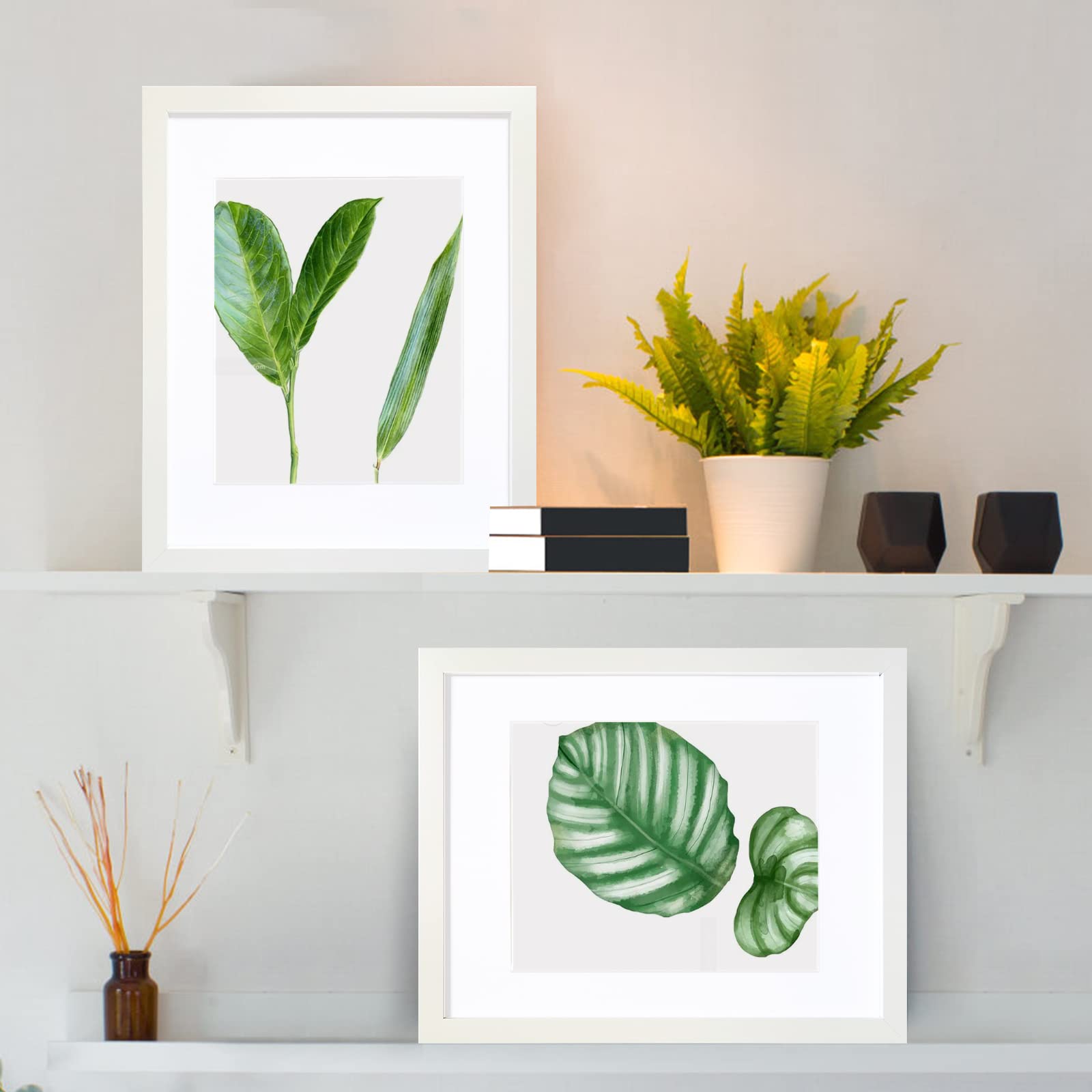 Seseat 11X14 Picture Frames White Display Pictures 8X10 With Mat Or 11X14 Prints Without Mat, Wall Mounting, 6Pcs