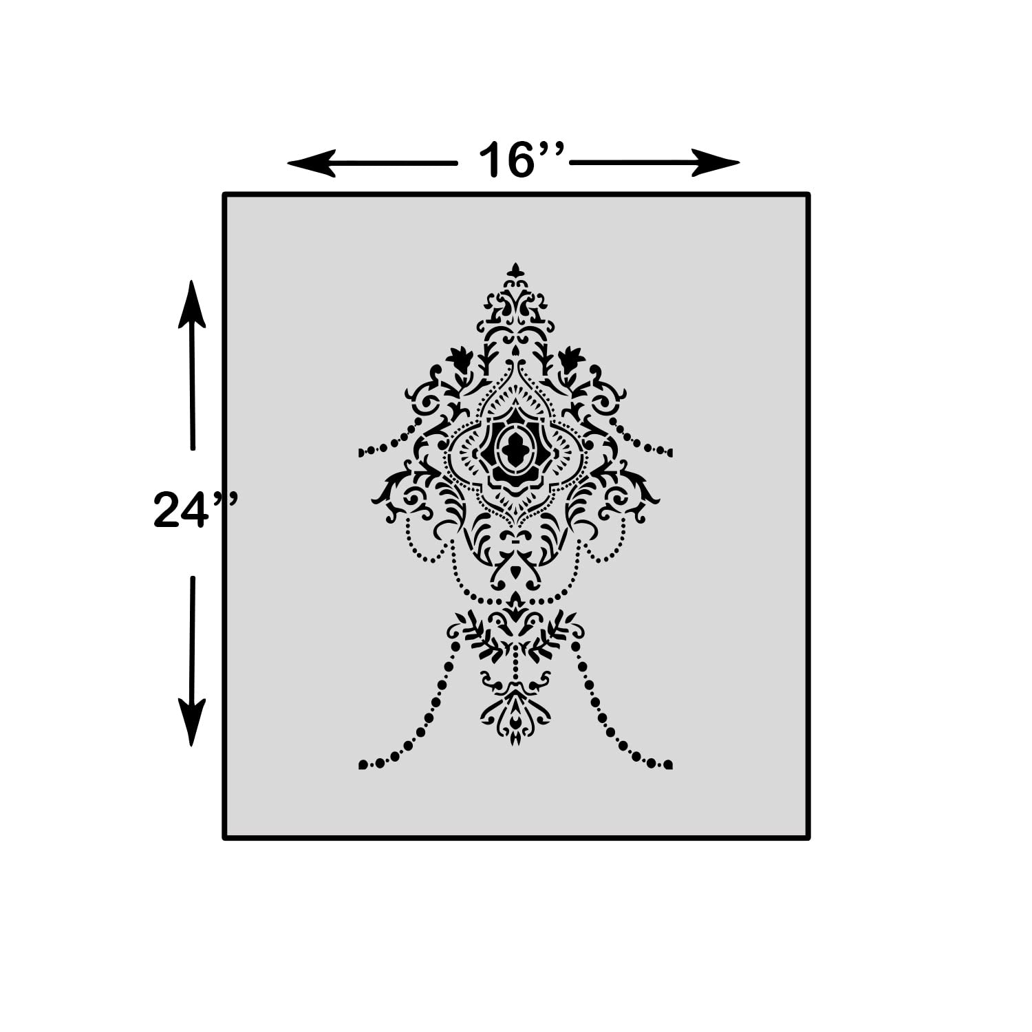 Kayra Decor Chandelier Style Wall Design Stencils For Wall Painting For Home Wall Decoration  Suitable For Room Decor, Ceiling,