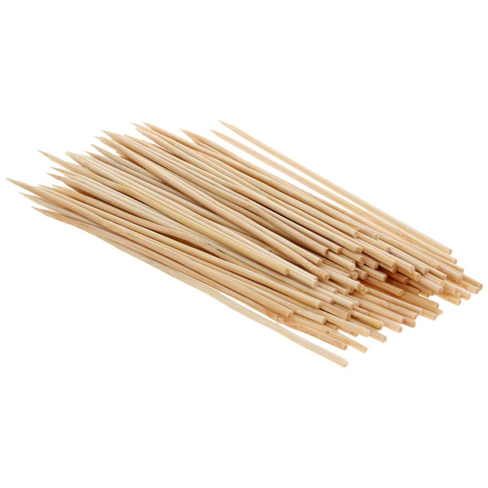Utoolmart Natural Bbq Bamboo Skewers, 15Cm Length 2.5Mm Dia Bamboo Skewers, Natural Wood Sticks For Bbq, Kabob, Grilling, Barbec