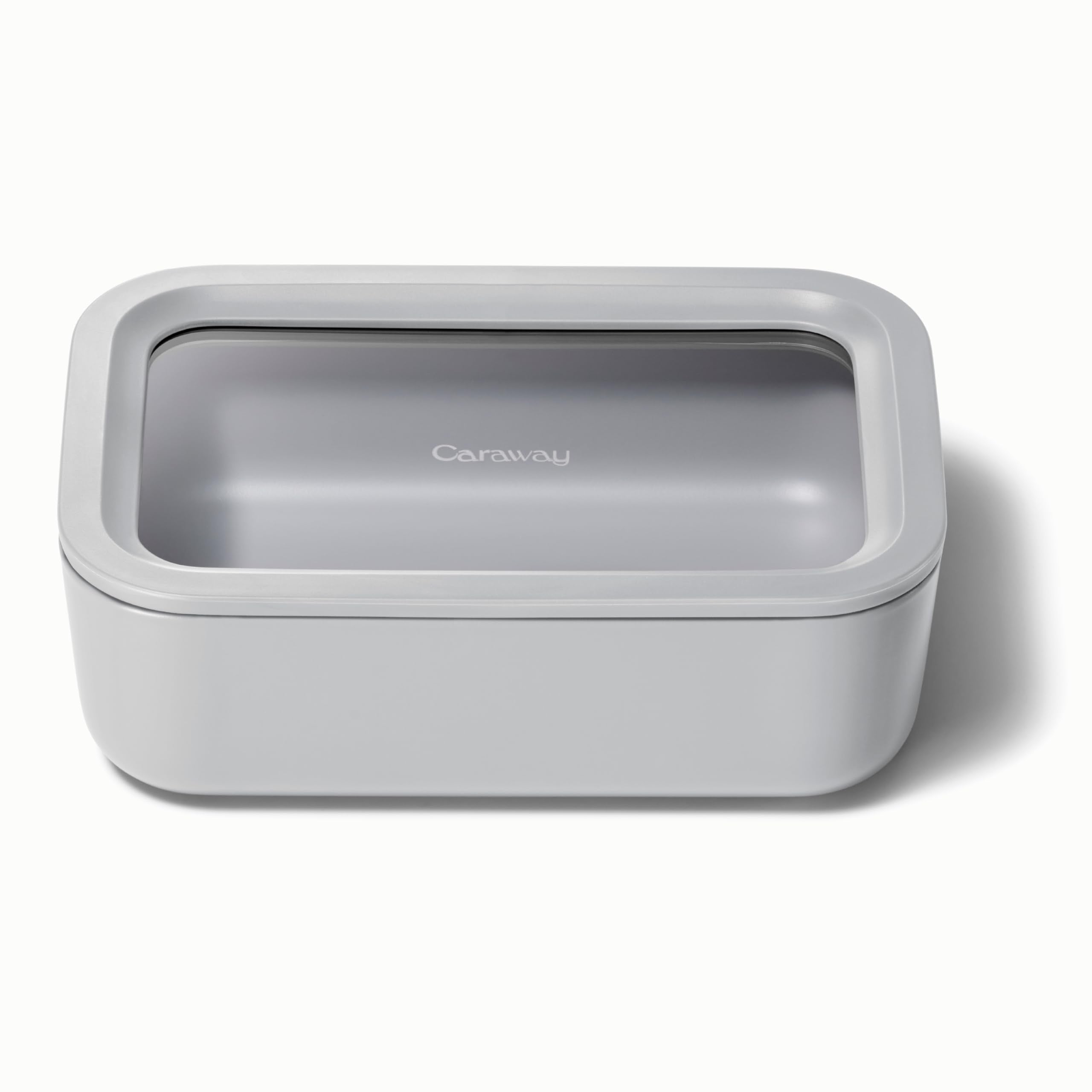 Caraway Glass Food Storage - 6.6 Cup Glass Container - Ceramic Coated Food Container - Non Toxic, Non Stick - Dishwasher, Oven, 