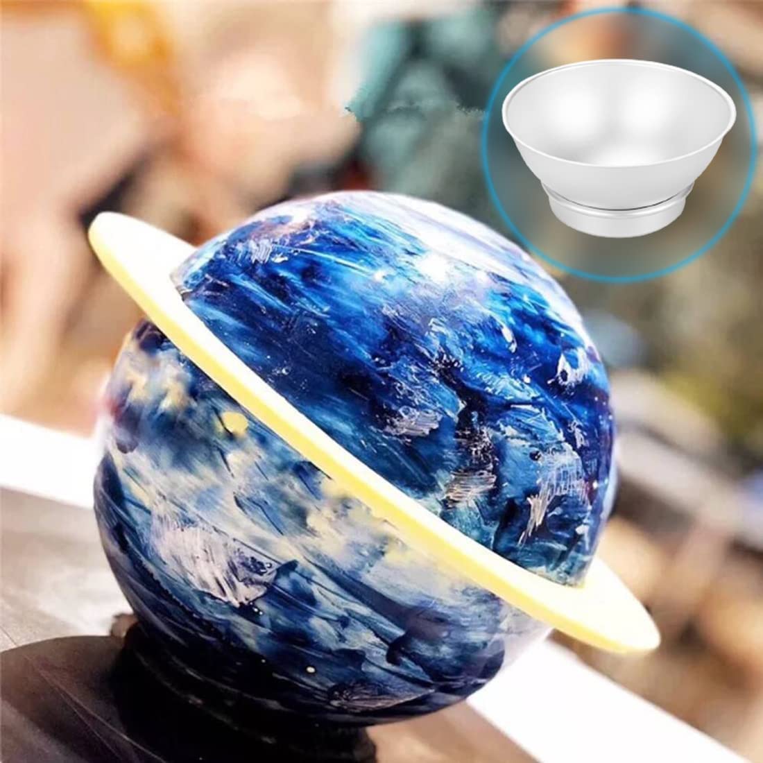 Set Of 8 Dome Cake Pan 6.5 Inch Half Ball Cake Pan, 3D Cake Sphere Pan To Create Any Ball Shaped Cake Aluminum Hemisphere Pan, B