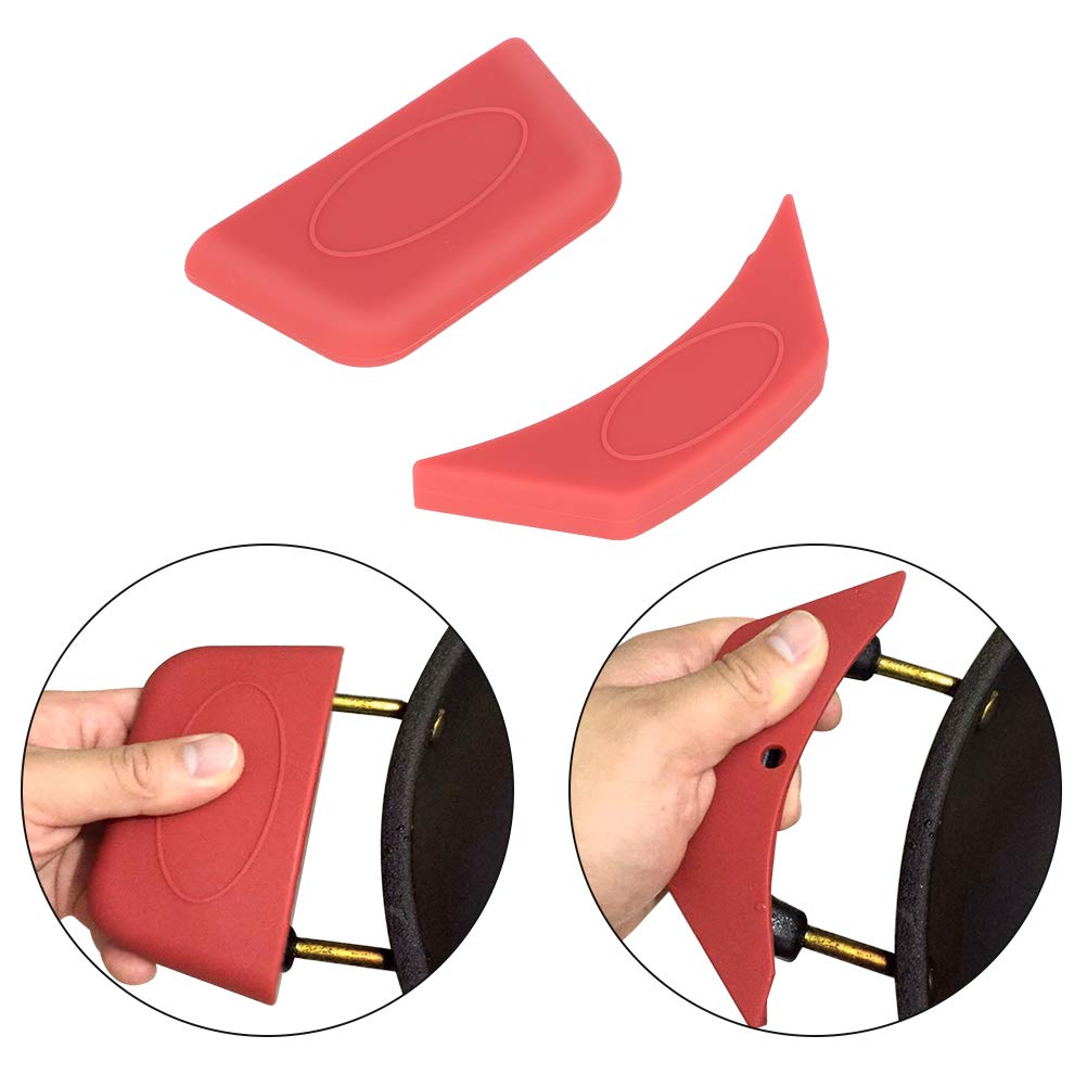 Emoly Silicone Hot Handle Holder, 3 Pack Pot Holders Cover Rubber Hot Resistant Non Slip Pot Holder Sleeves For Cast Iron Skille