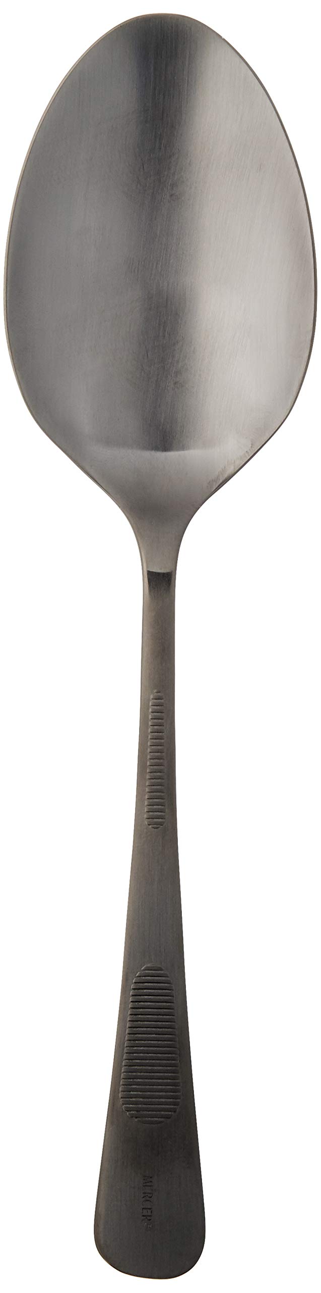 Mercer Culinary 18-8 Stainless Steel Plating Spoon, 9 Inch, Matte Black