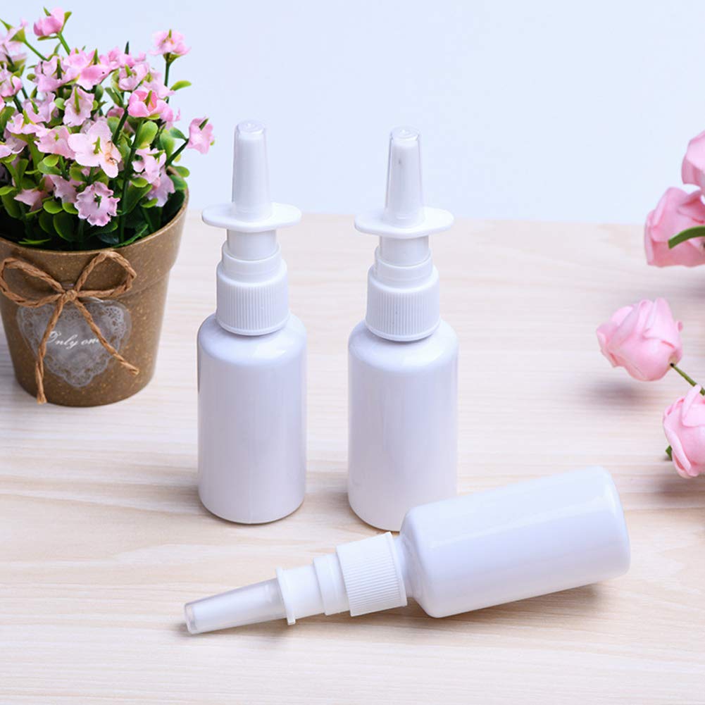 12 Pieces 30 Ml Empty Plastic Nasal Spray Bottles Refillable Plastic Nasal Spray Bottles Pump Sprayer Mist Nose Spray Refillable