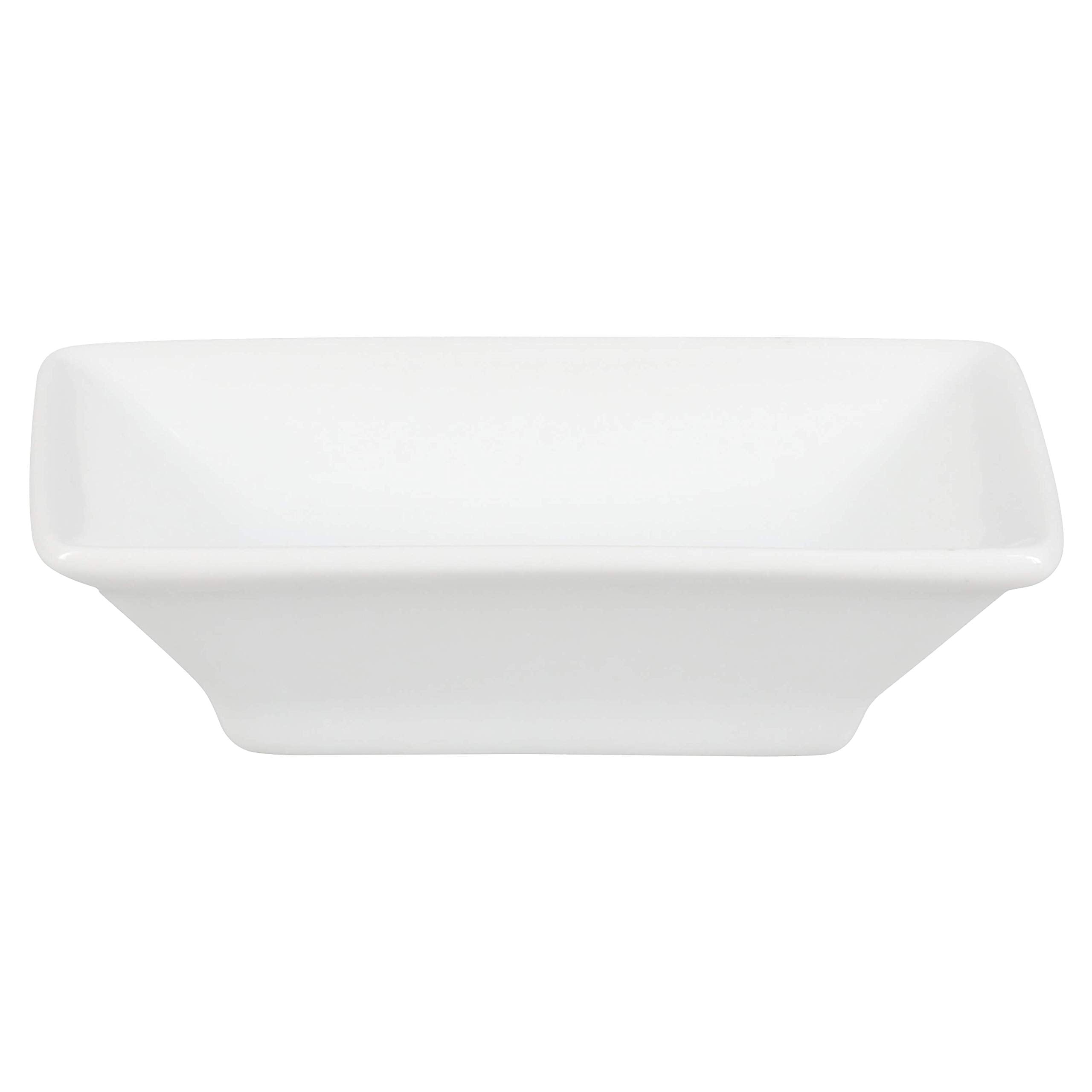 Bia Cordon Bleu Asian 1-Ounce Rectangle Soy Sauce Dipping Dish, Set Of 6, White (905434S6Sioc)