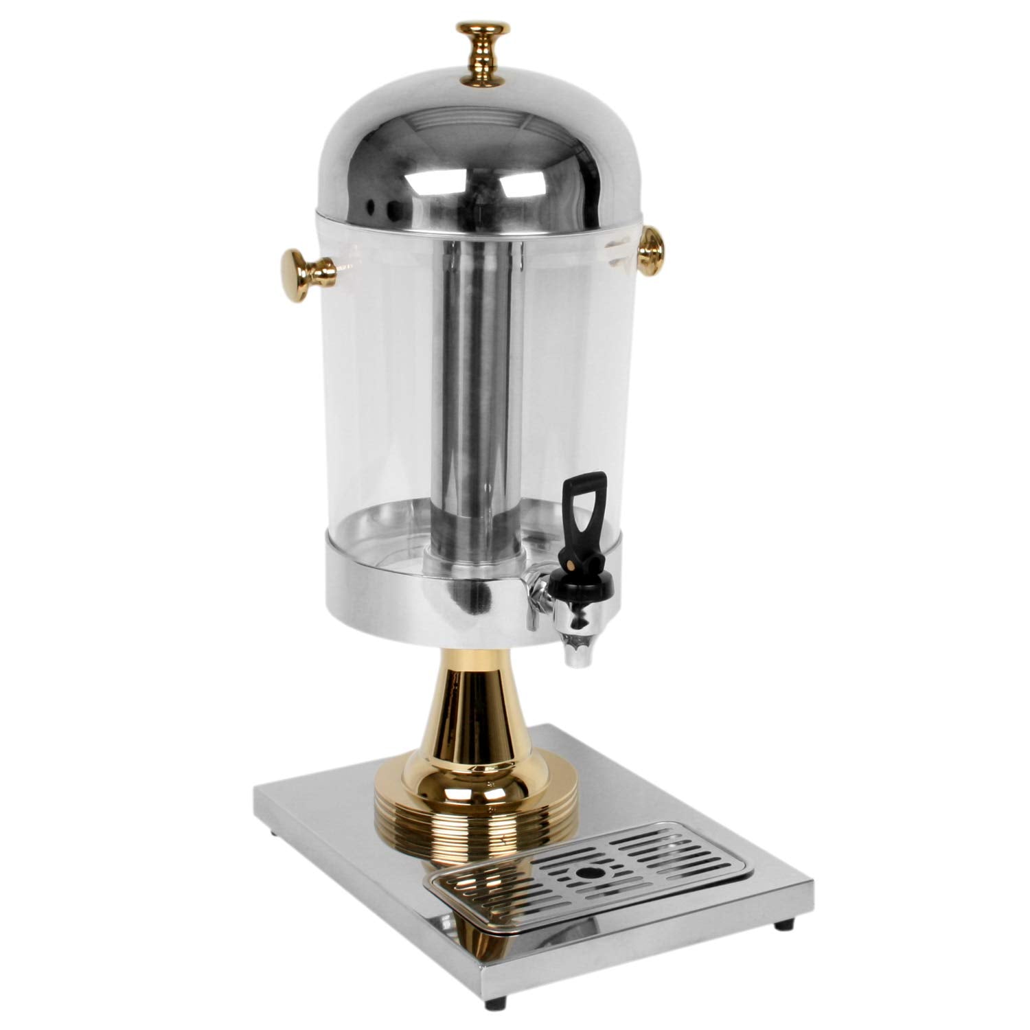 Thunder Group Slrcf0031Gh Juice Dispenser, 2.2 Gallon, Single, Ice Core Center, Easy Pour Lever, Drip Tray, Lift-Off Lid With Go