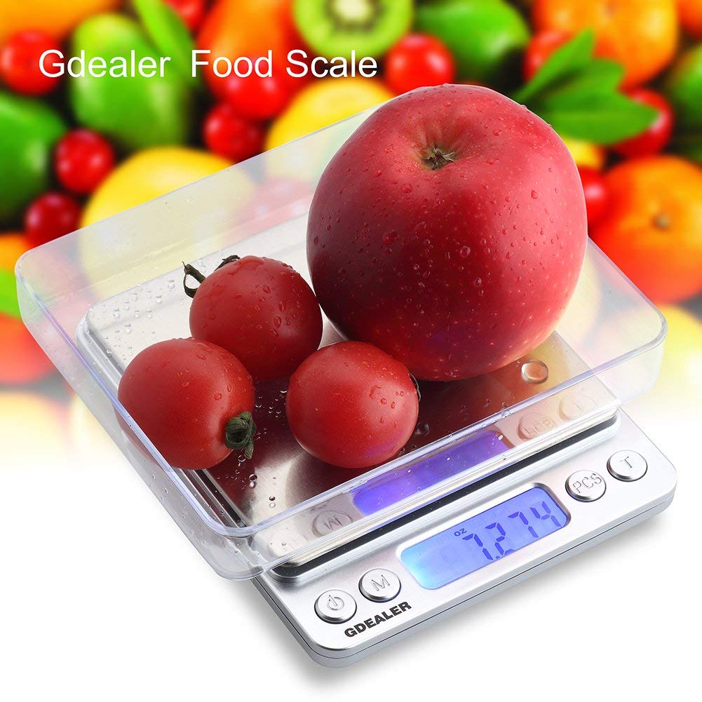 Gdealer Food Scale, 0.001Oz/0.01G Precise Digital Kitchen Scale Gram Scales Weight Food Coffee Scale Digital Scales For Cooking