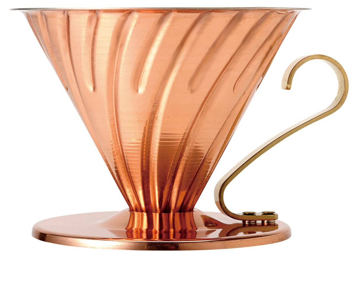 Hario Vdpr-02-Cp V60 Copper Dripper For 1-4 Cups, Coffee, Hand Drip, Made In Japan
