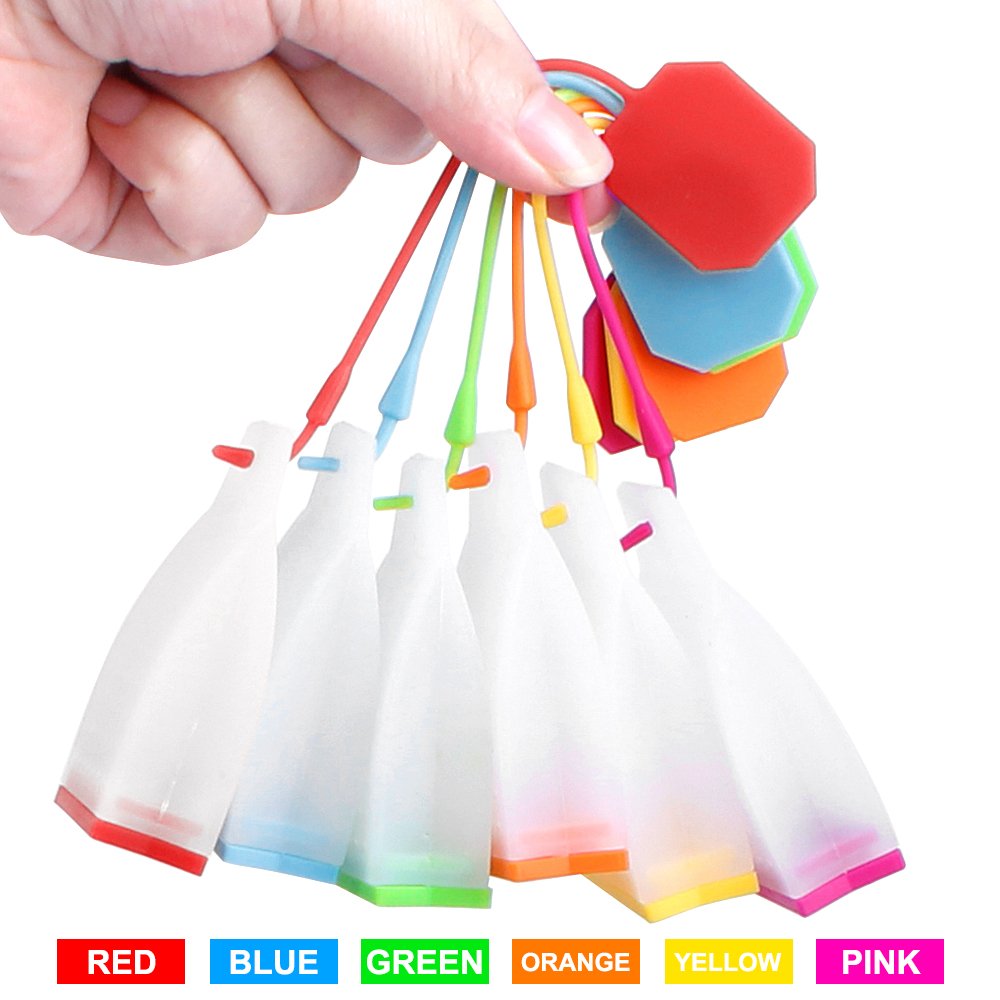Finegood 6 Pack Silicone Tea Infuser, Tea Bags Tea Infuser For Loose Tea Reusable Tea Filter Strainer
