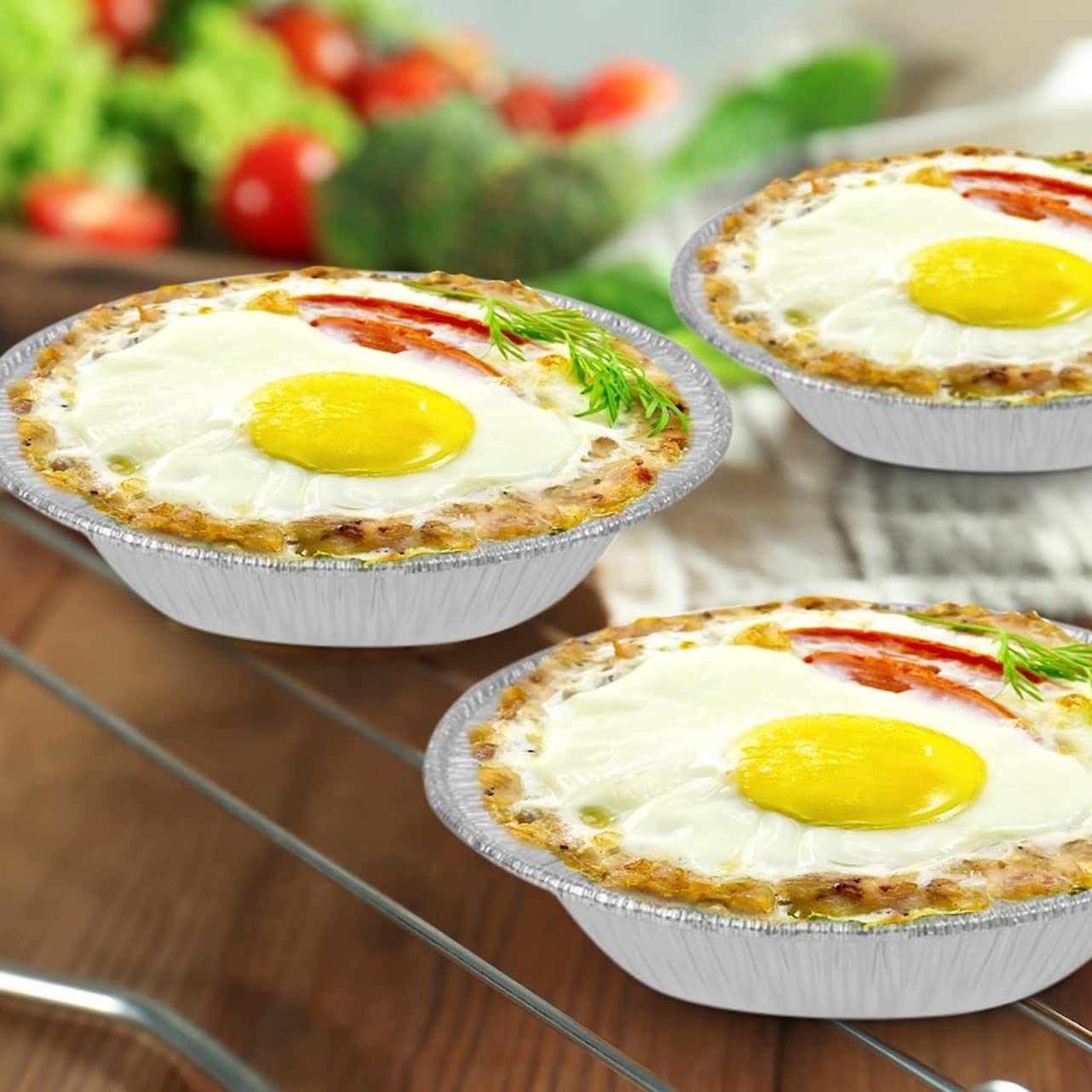The Baker Celebrations Aluminum Foil Disposable Baking Tart Pans 4-1/4 Inches - Pie Tins - Small Pan - Made In Usa (Pack Of 100)