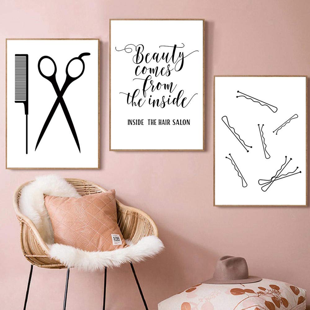 Hair Salon Wall Art Beauty Salon Pictures Fashion Canvas Art Hairstylist Wall Art Hair Salon Pictures Wall Decor Prints For Beau