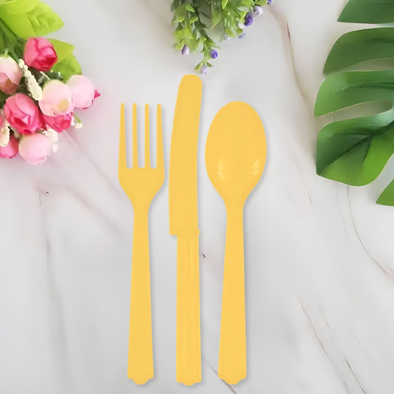 Asst Pl Cutlery - Yellow Sunsh (12/96)