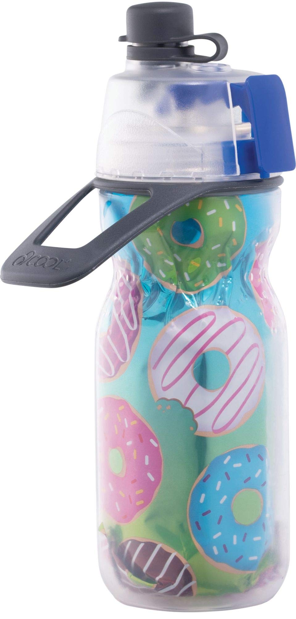 O2Cool Mist 'N Sip Kids Misting Water Bottle 2-In-1 Mist And Sip Function With No Leak Pull Top Spout Kids Water Bottle Sports W