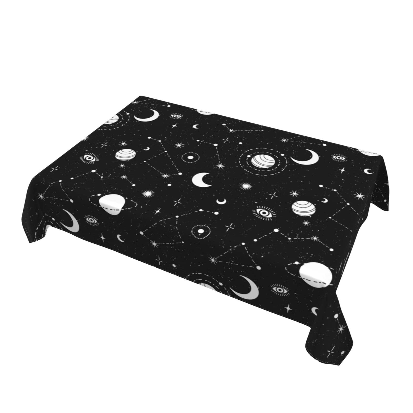 Cukemip Space Galaxy Table Cloths For Parties Dinning Room Kitchen Farmhouse Wedding Birthday Decoration Reusable Washable Water