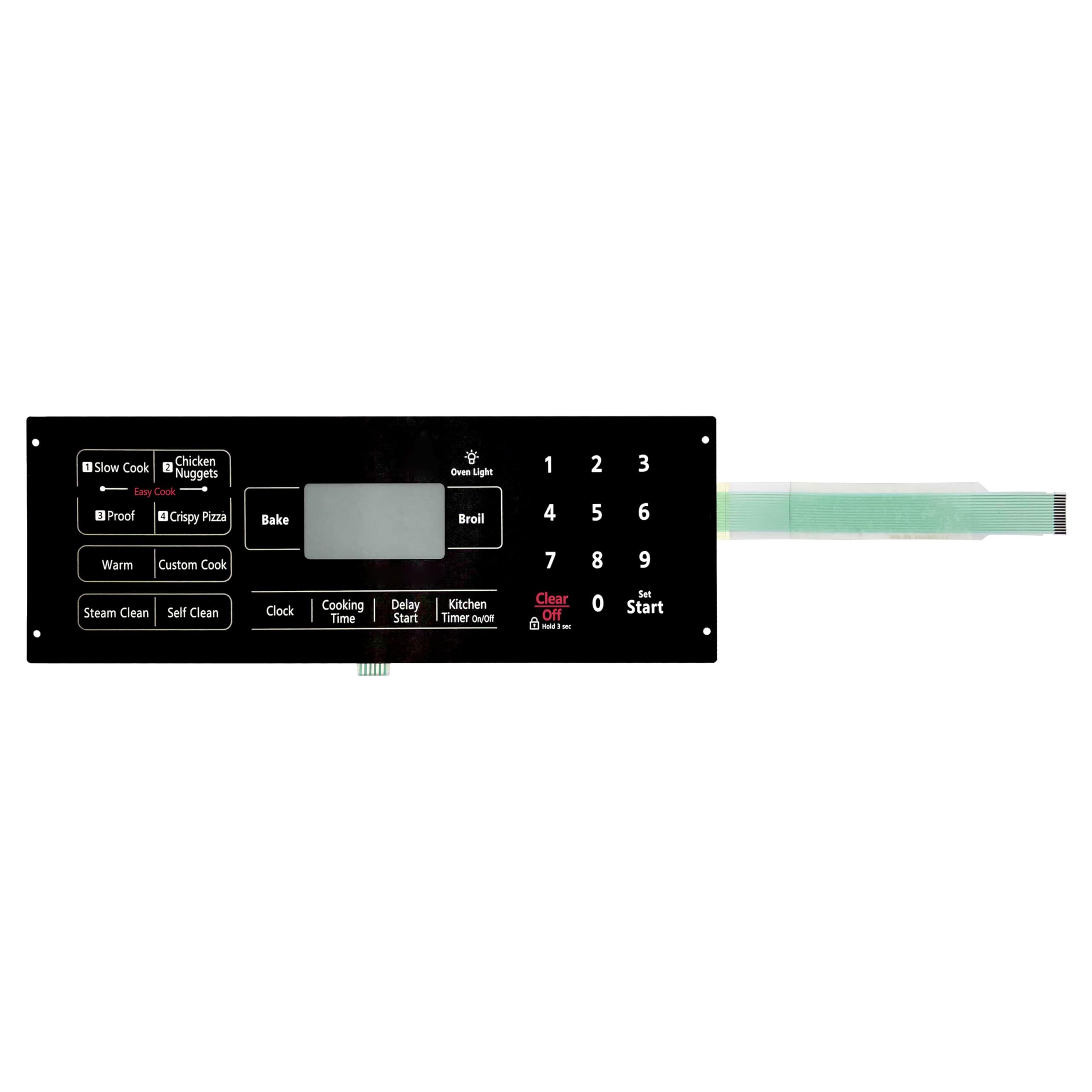 Dg34-00014A Membrane Switch Touchpad Compatible With Samsung Range Oven