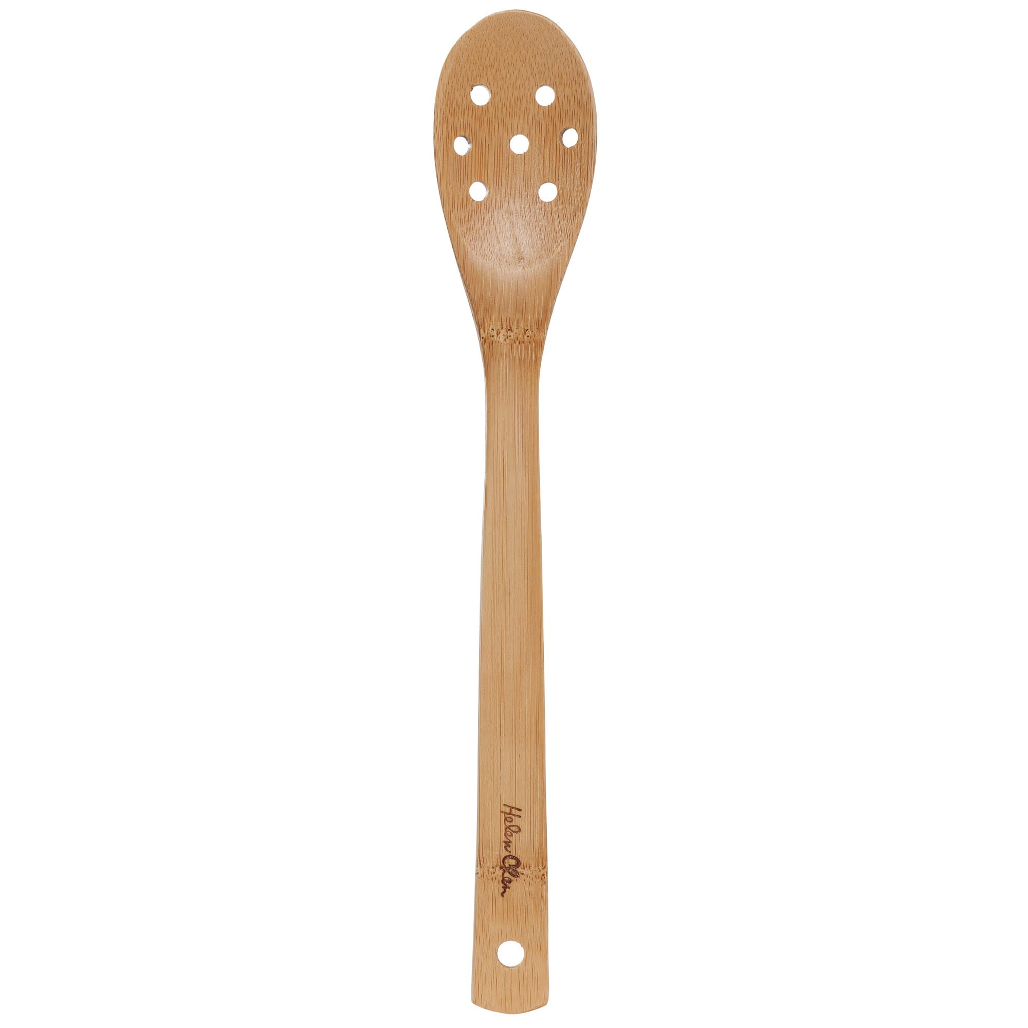Helens Asian Kitchen Bamboo Pierced Spoon, 12-Inch