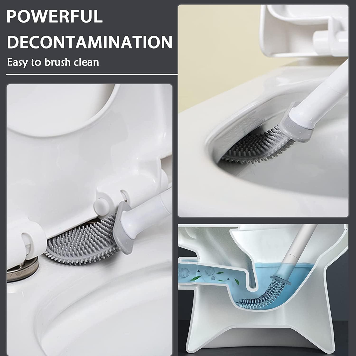 Jaytop 10 Pcs Bathroom Cleaning Kit |2In1 Bathroom Brush And Wiper |Toilet Brush With Holder |Gap Cleaning Brush |Silicon Glove
