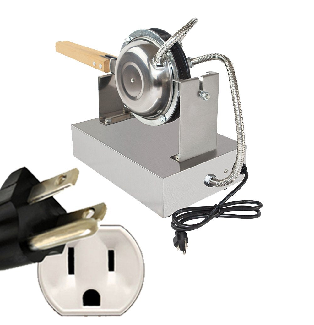 Gorillarock Bubble Waffle Maker Bubble Waffle Maker Electric Non Stick Egg Waffle Machine 360 Rotated Stainless Steel (110V)