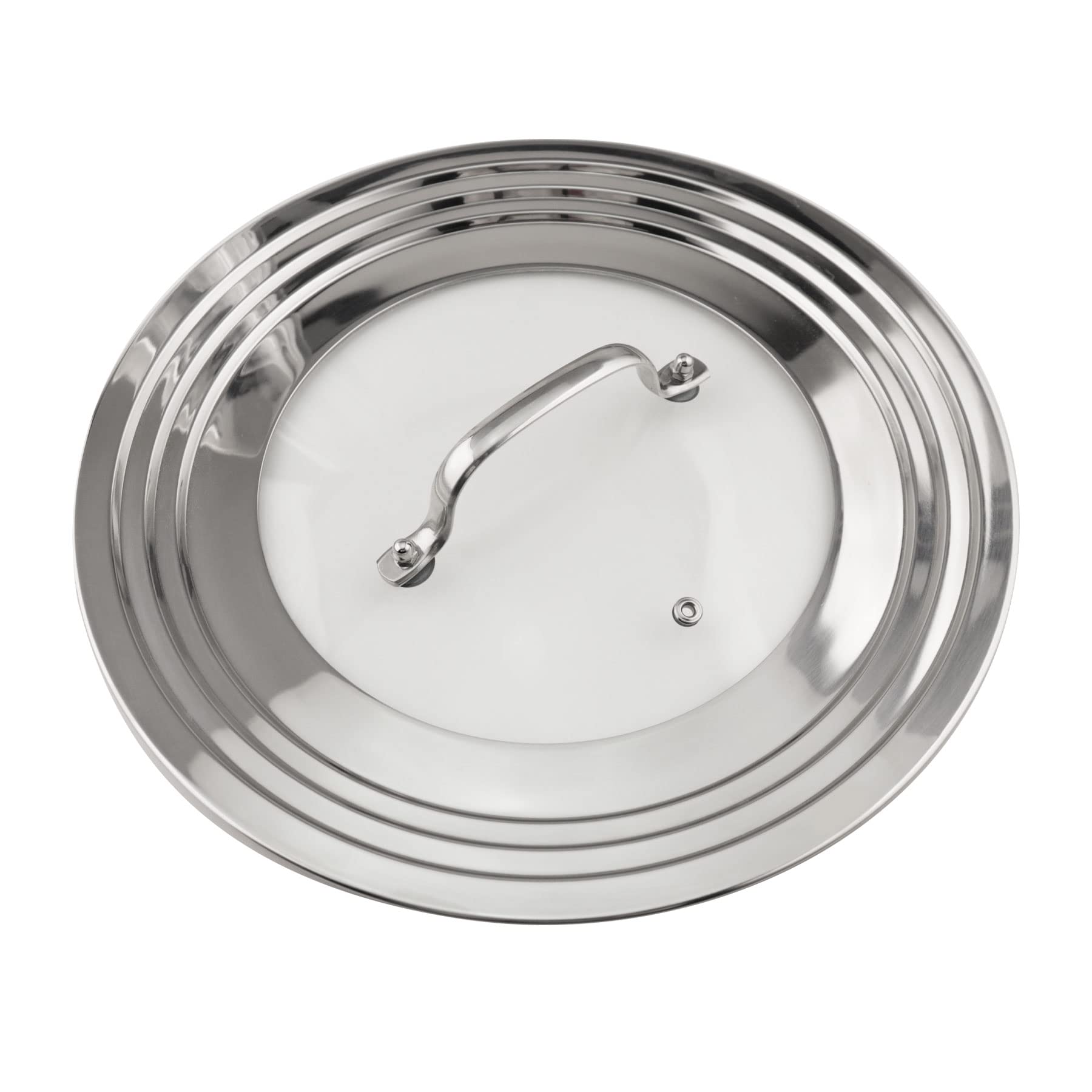 Morikavo Stainless Steel Universal Lid For Pots, Pans And Skillets-Fits 7'' To 12'' Replacement Frying Pan Cover And Cast Iron S