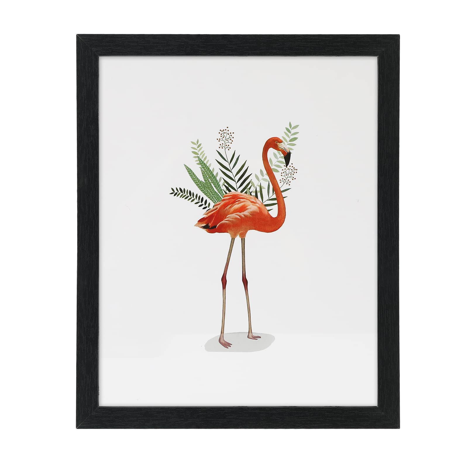 NAOKBOEE 11x15 Picture Frame in Black - Horizontal and Vertical Formats for Wall - Composite Wood with Shatter Resistant Plexigl