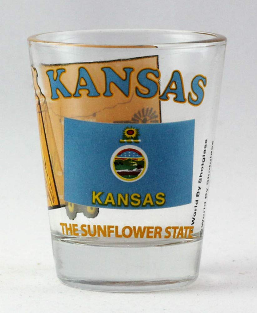 Kansas The Sunflower State All-American Collection Shot Glass