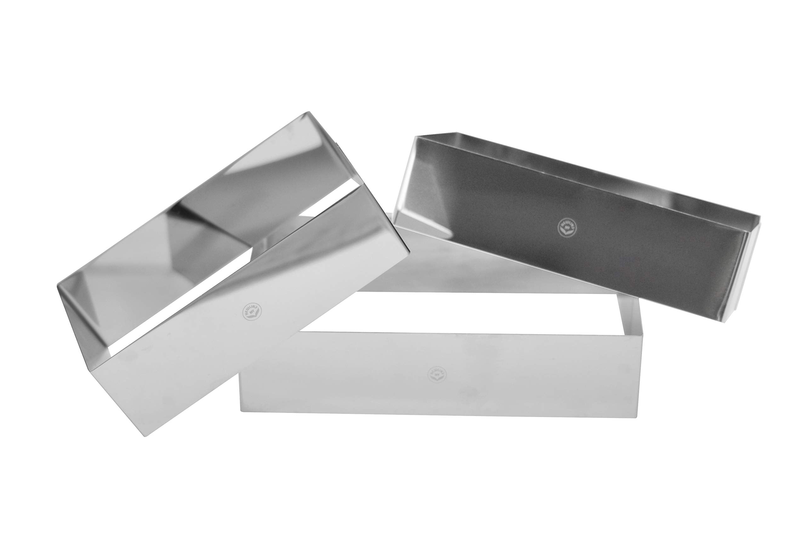 Newlineny Stainless Steel Cake Mousse Ring Molding (Rectangular Cake Pastry Rings)
