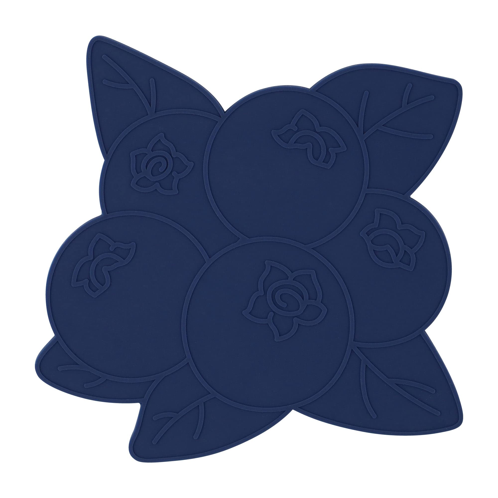 Upware Silicone Coasters For Drinks Set Of 4 Non Slip Anti Stain Heat Resistant Durable Reusable Silicone Drink Coasters (Bluebe