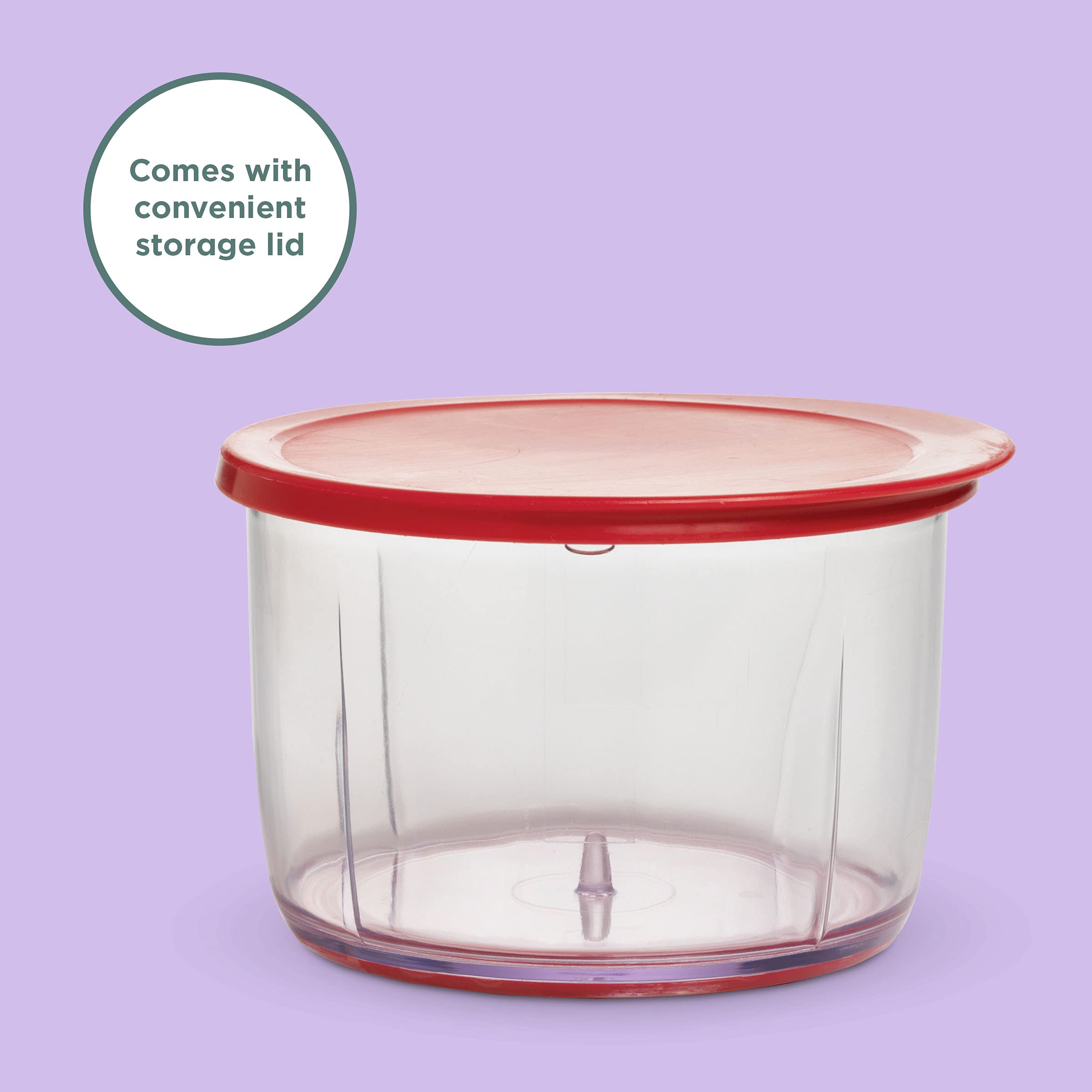 Chef'N 102-239-005 Veggichop Hand-Powered Food Chopper, Set Of 1, Cherry