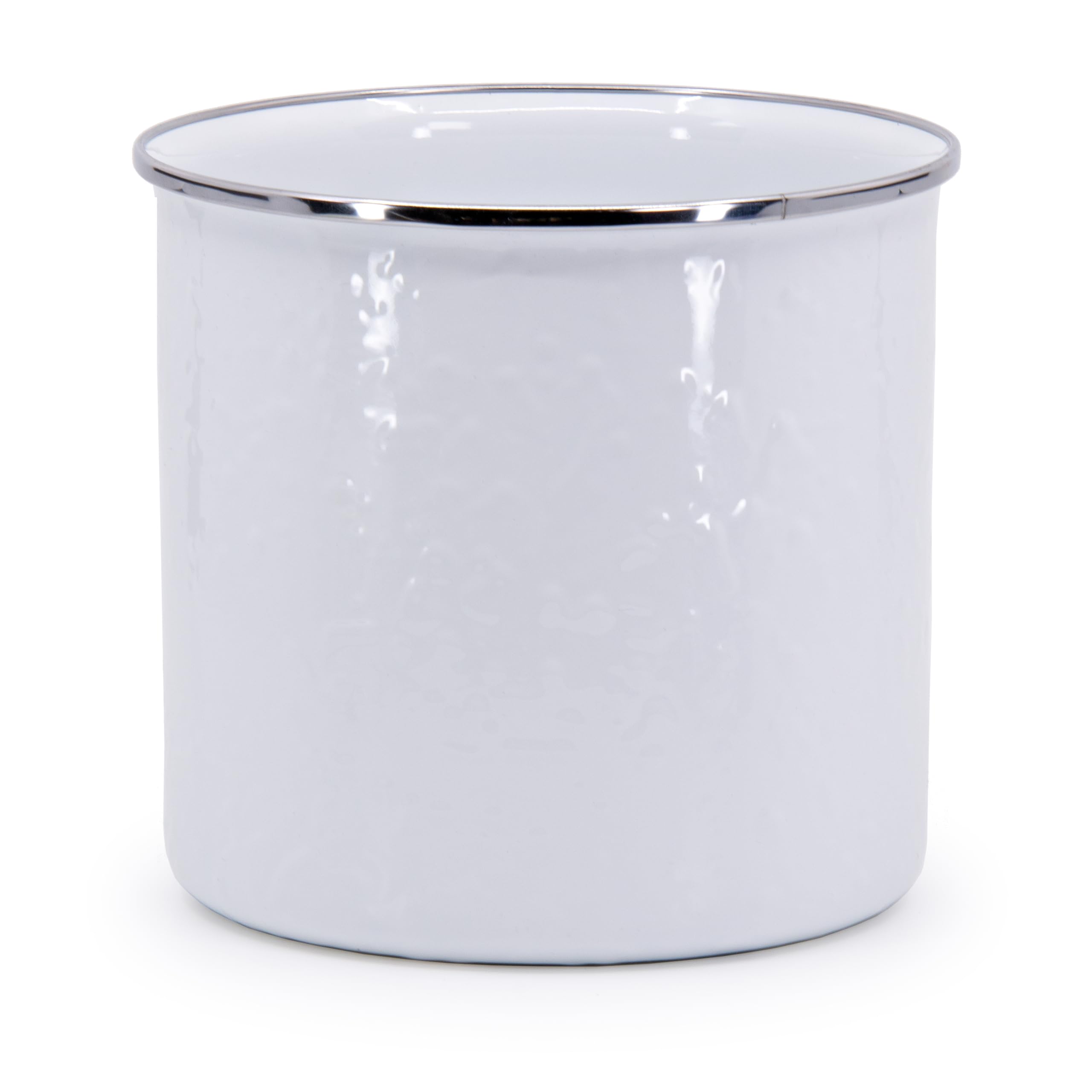 Golden Rabbit Enamelware - Utensil Holder (Solid White)