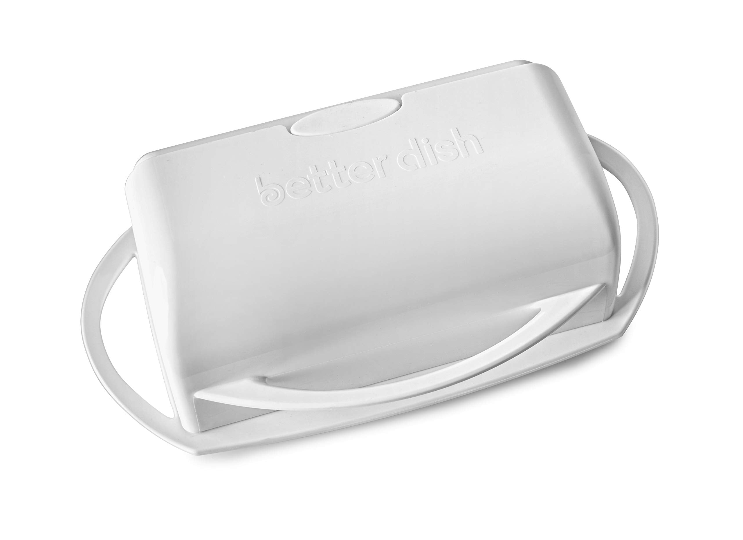 Better Dish Flip Top Butter Dish Without Spreader (White)