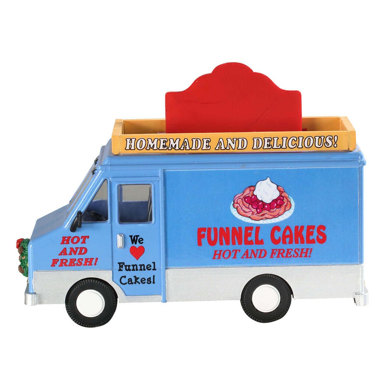 Lemax Funnel Cakes Food Truck, Set Of 4#93420