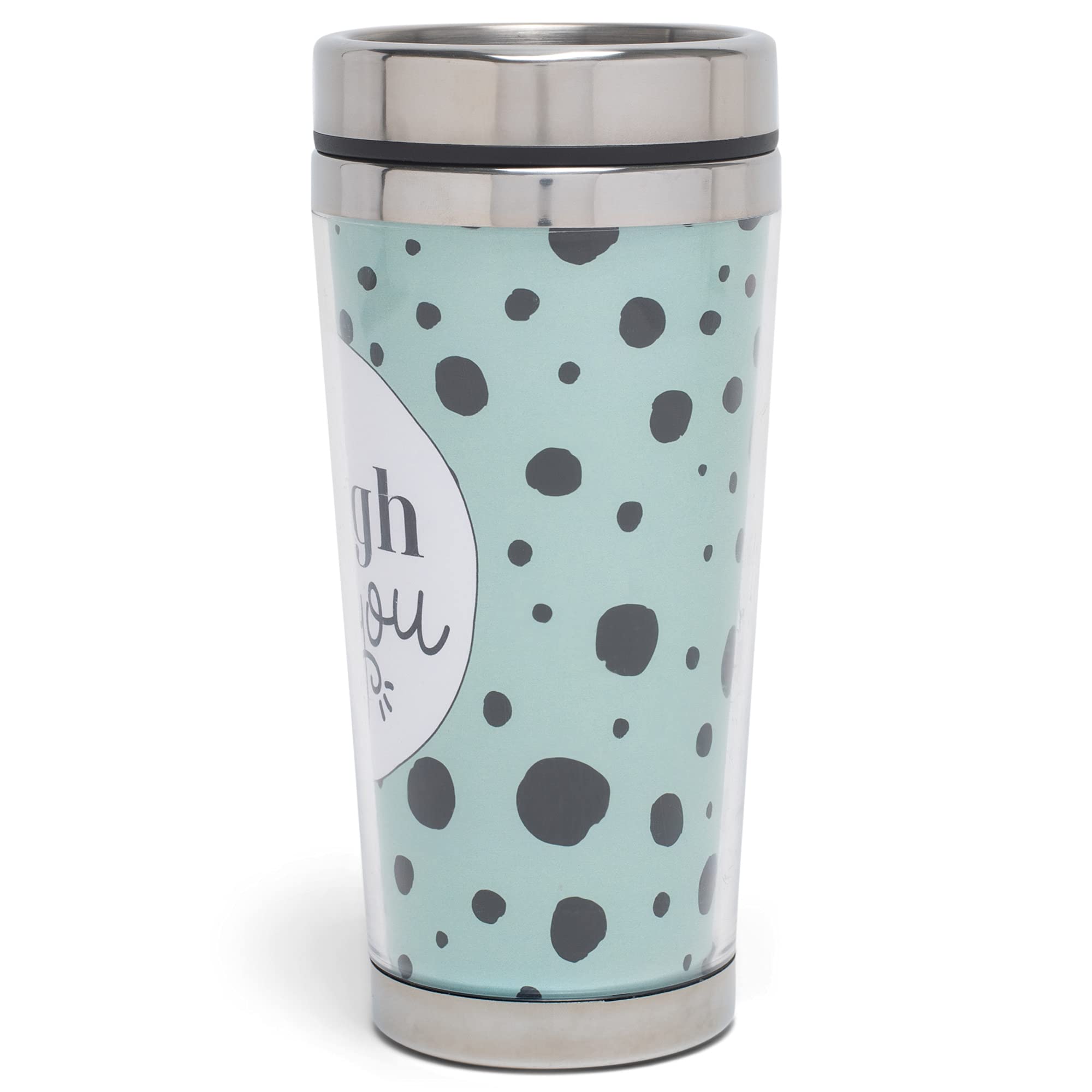 Elanze Designs Life Is Tough So Are You Teal And Black 16 Ounces Stainless Steel Travel Tumbler