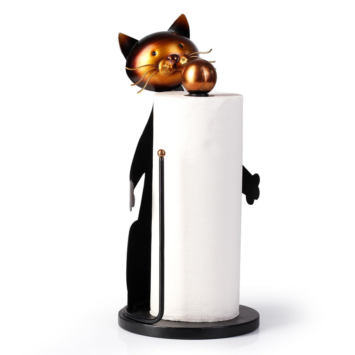 Cat Paper Towel Holder Countertop, Farmhouse Paper Towel Holder Stand For Kitchen Roll Organize,Paper Towel Holder For Kitchen D
