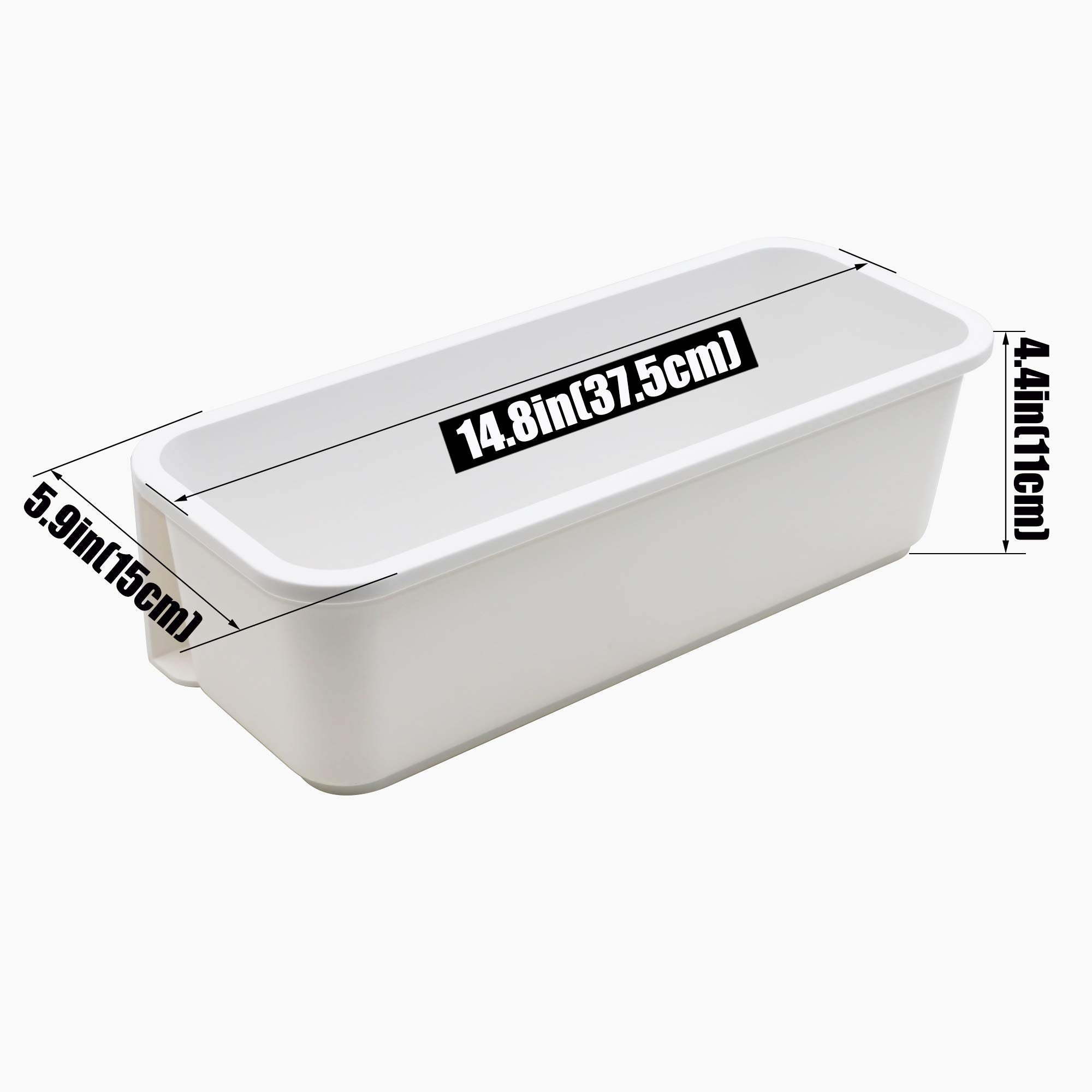 2 Pack Sliding Cabinet Basket For Bathroom, Pull Out Storage Drawer Shelves For Under Kitchen Sink Or Limit Space, Long 14.8In B