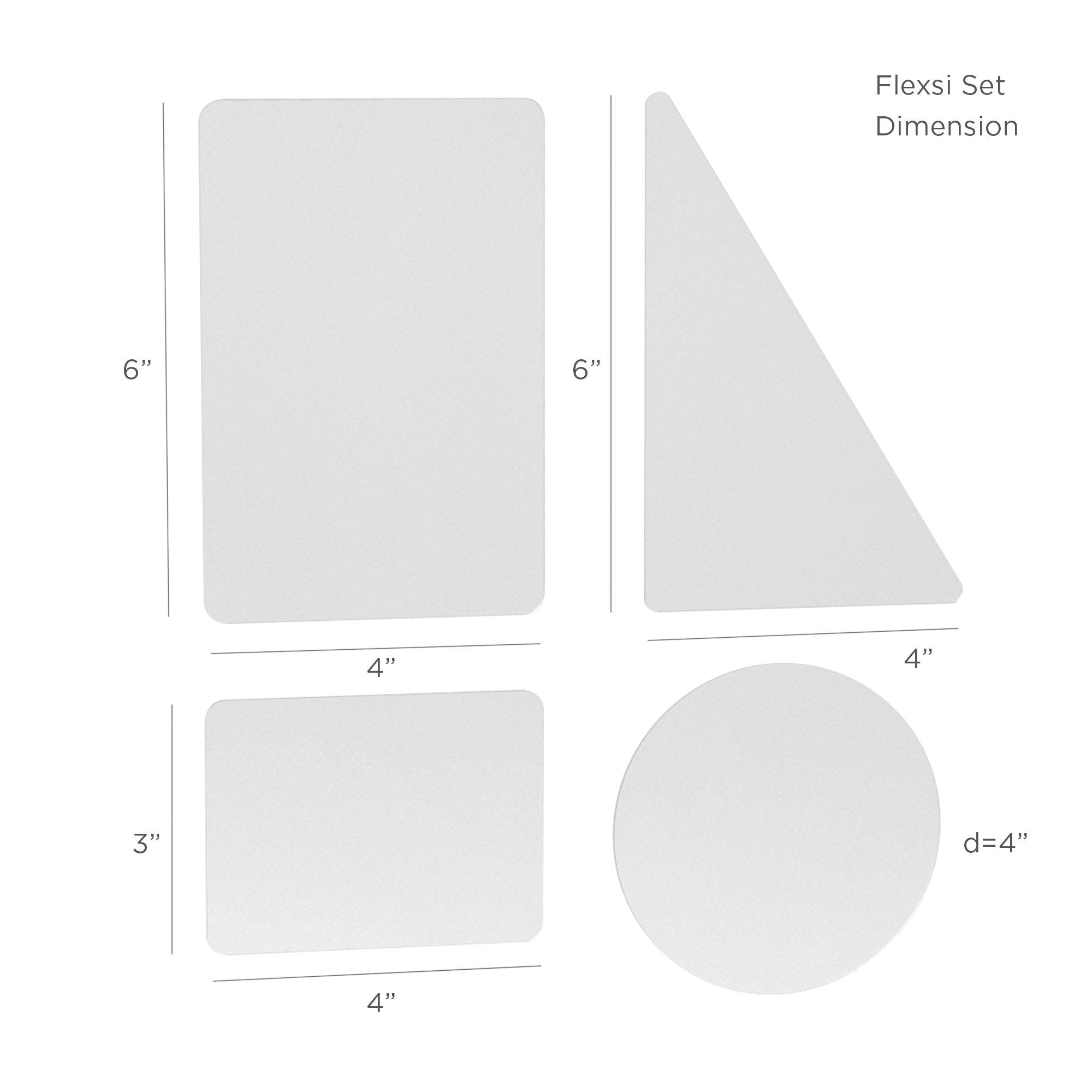 Lacupella Flexsi Cake Fondant Smoother Shaper - Set Of Four Pieces - Designer Essential Versatile Tool To Model, Shape, Smoothen