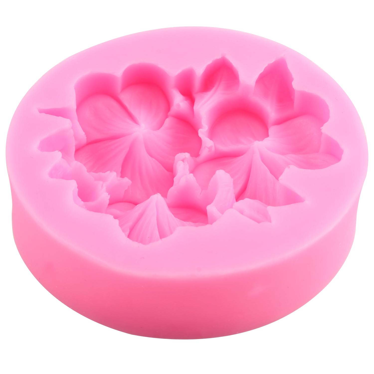 Zixiang Flower Silicone Molds Hibiscus Plumeria Rose Flower Fondant Silicone Molds For Cake Decorating Cupcake Topper Polymer Cl